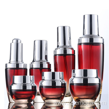 Glass cosmetic lotion pump bottles